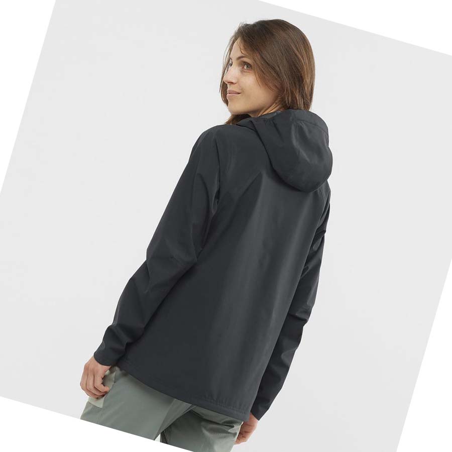 Chaquetas Salomon ESSENTIAL WATERPROOF 2.5L Mujer Negros | MX 2490LIS